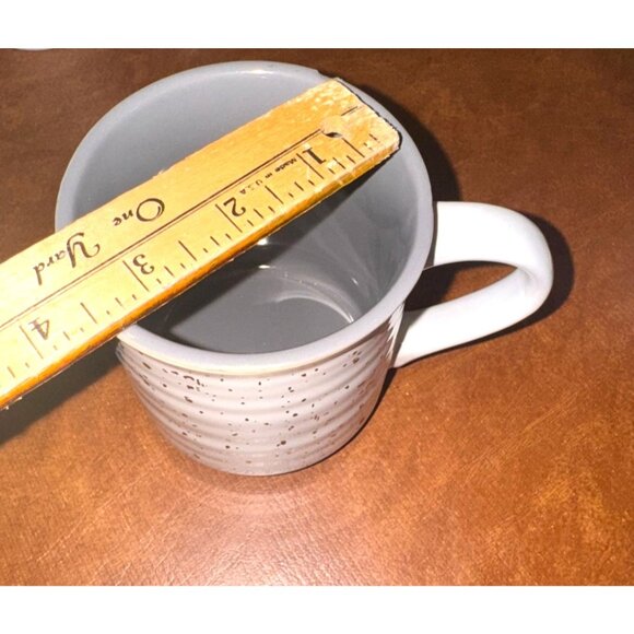 Speckled Ceramic Coffee Mug 4" Diameter 12 Oz Capacity Hand Wash Microwave Safe - Picture 3 of 3